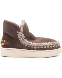Mou - 35Mm Sheepskin-Lined Ankle Boots - Lyst