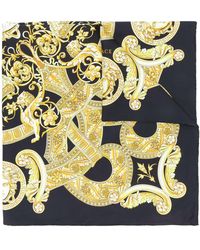 Versace Baroque Print Scarf - Zwart