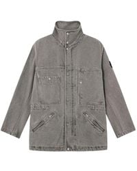 Stone Island - 4100064 Mineral Dyed Cotton Gabardine-Tc Jacket - Lyst