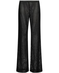 ANDAMANE - Sequin-Embellished Wide-Leg Trousers - Lyst