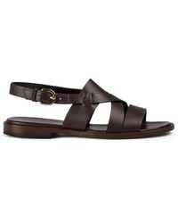 Doucal's - Multi-Strap Leather Sandals - Lyst