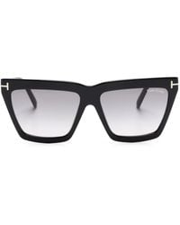 Tom Ford - Eden Sonnenbrille Mit Geometrischem Gestell - Lyst