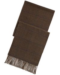 Polo Ralph Lauren - Prince Of Wales Check Fringed Scarf - Lyst