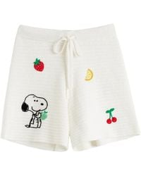 Chinti & Parker - Snoopy Cotton Crochet Shorts - Lyst