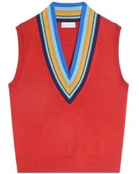 Dries Van Noten - V-Neck Wool Top - Lyst