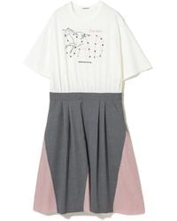 Undercover - Unicorn-Print Pleated Dress - Lyst