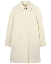 Burberry - Mid-Length Ruched Gabardine Car Coat - Lyst