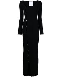Paris Georgia Basics Lola Cut-out Knitted Maxi Dress - Black