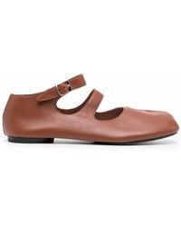 Maison Margiela - Tabi Ankle-Strap Ballerina Shoes - Lyst