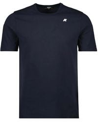 K-Way - T-Shirt mit Logo-Patch - Lyst