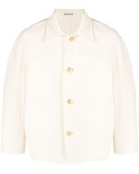 AURALEE - Cotton-wool Classic Shirt Jacket - Lyst