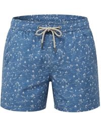 MC2 Saint Barth - Palm-Tree Print Swim Shorts - Lyst