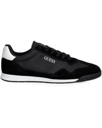 Guess - Logo-Print Panelled Sneakers - Lyst