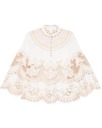 Zimmermann - Wanderlust Button Embroidery Blouse - Lyst