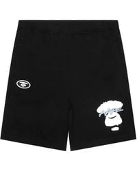 Aape By A Bathing Ape - Shorts Mit Grafischem Print - Lyst