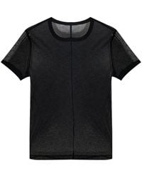 Helmut Lang - Crew-Neck Sheer T-Shirt - Lyst