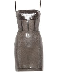 Nensi Dojaka - Sequined Mini Dress - Lyst