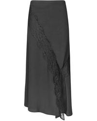 Rabens Saloner - Blouse Met Afwerking Van Kant - Lyst
