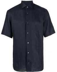 ZEGNA - Button-up Linen Shirt - Lyst