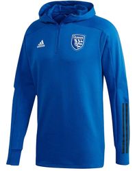 adidas - San Jose Earthquakes Half-Zip Sweatshirt - Lyst