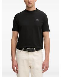 KARL LAGERFELD - Logo-Plaque T-Shirt - Lyst