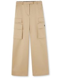 Versace - High-Waist Wide-Leg Trousers - Lyst