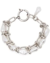 Isabel Marant - Rain Drop Pearl-embellished Bracelet - Lyst