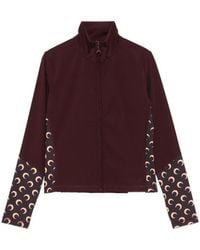 Marine Serre - Chaqueta Athleisure Con Cremallera Y Apliques De Luna - Lyst