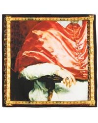 McQueen - Silk Portrait Of Innocenzo X Scarf - Lyst