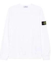 Stone Island - 6100028 Logo-Patch Crew-Neck Sweatshirt - Lyst