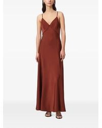 AllSaints - Irina V-Neck Maxi Dress - Lyst