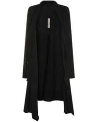 Rick Owens - Draped Open-Front Cardigan - Lyst