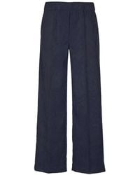 D.exterior - Plissé-Effect Wide-Leg Trousers - Lyst