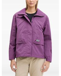 Jack Wolfskin - Findi The Wild Logo-Print Rain Jacket - Lyst