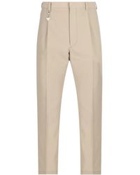 Prada - Pleated Pressed-Crease Trousers - Lyst