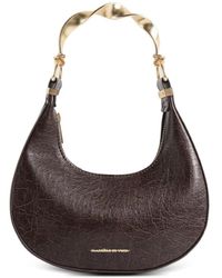 Manière De Voir - Sadie Sculpted Leather Crescent Bag - Lyst