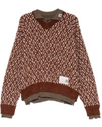 Maison Mihara Yasuhiro - Layered Knit Sweater - Lyst