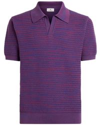 Etro - V-Neck Short-Sleeved Knitted Sweater - Lyst