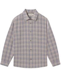 FRAME - Check-Pattern Long-Sleeve Shirt - Lyst