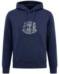 ARMANI EXCHANGE - Stretch Cotton Blend Hooded Sweatshirt - Lyst