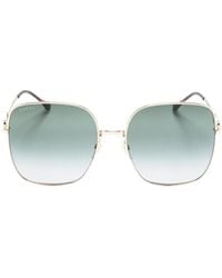 Gucci - Horsebit Detail Square-Frame Sunglasses - Lyst