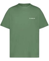 flâneur - T-Shirt Mit Logo-Print - Lyst