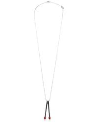 DSquared² - Collier À Pendentif Allumette Et Maillons Boule - Lyst