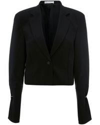 JW Anderson - Ring-Detail Cropped Blazer - Lyst