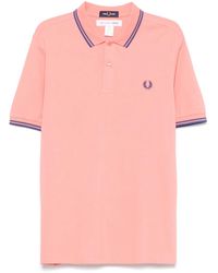 Comme des Garçons - X Fred Perry Poloshirt Met Geborduurd Logo - Lyst