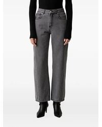 Silvian Heach - High-Waisted Straight-Leg Jeans - Lyst