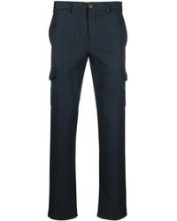 Canali - Slim-Cut Wool Cargo Trousers - Lyst