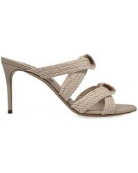 Casadei - Julia Mariposa Woven Knotted Sandals - Lyst