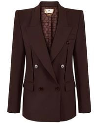 Elisabetta Franchi - Double-Breasted Blazer - Lyst