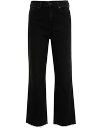7 For All Mankind - Logan Stovepipe High-rise Cropped Jeans - Lyst